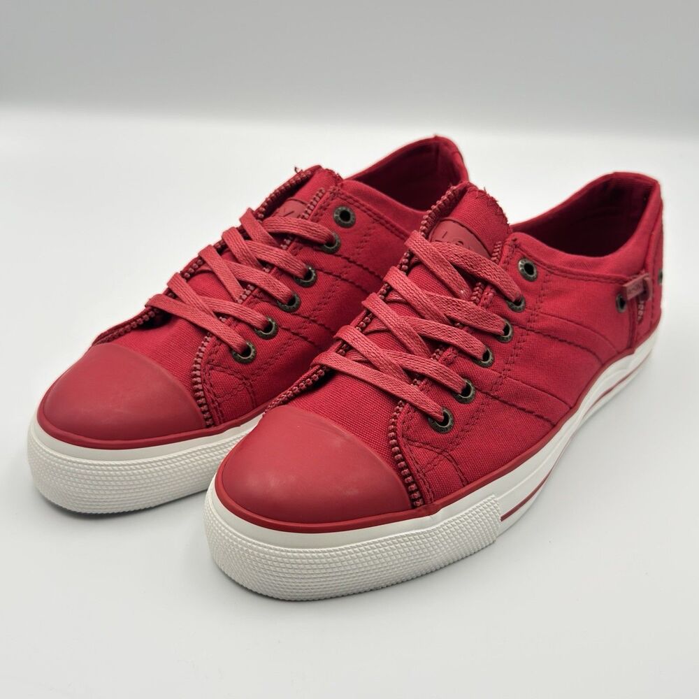 Levi's Zip EX Lo Detail Canvas Chili Red Sneaker Shoes Junior Unisex Size 5